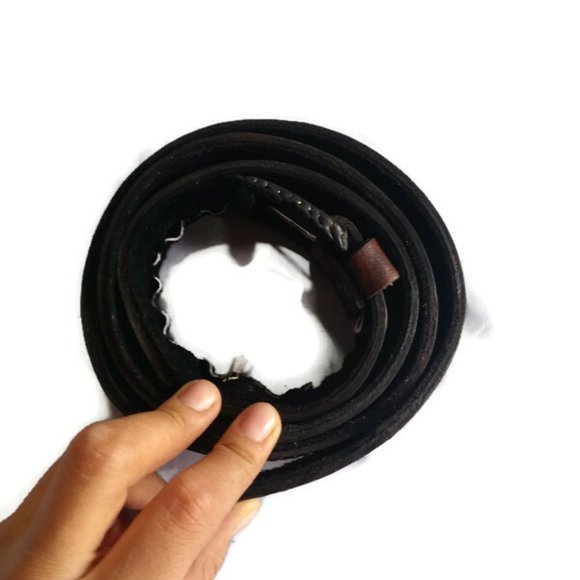 Peruvian Belt Handmade in Resistant Leather Andean Culture Cusco